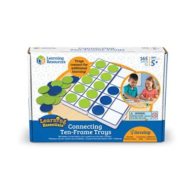 Imagem de Learning Resources Bandejas de conexão com dez molduras, 165 peças