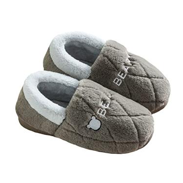 Imagem de Legou Calcanhar de inverno de pelúcia de inverno de fundo grosso de inverno café 45