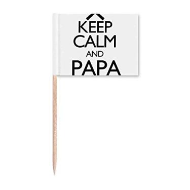 Imagem de Keep Calm And Papa Wil Fix It, marcadores de palito, marcadores para decoração de festa