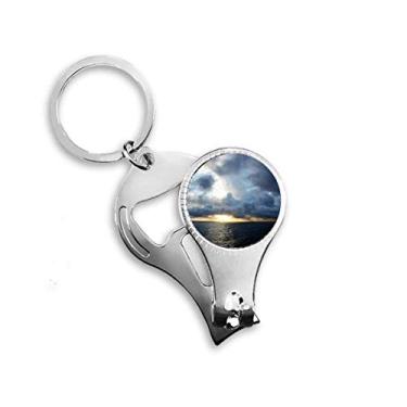 Imagem de Ocean Dark Science Nature Picture Nail Nipper Ring Chaveiro Abridor de Garrafas Cortador
