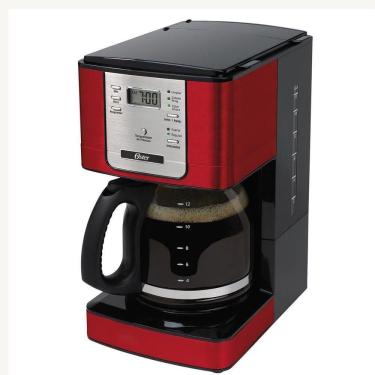 Imagem de Cafeteira Oster Vermelha 36 Xícaras Programável 110V