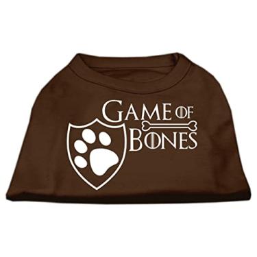 Imagem de Mirage Pet Products Camiseta de cachorro Game of Bones, 3GG, marrom