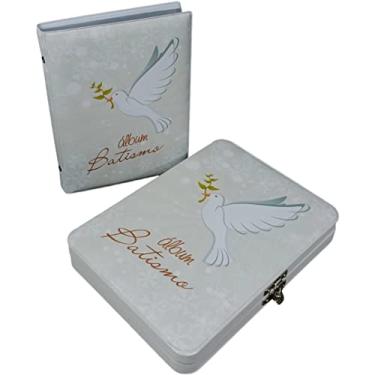Imagem de Álbum Maleta Batizado Batismo Santo Anjo 60 Fotos 15x21