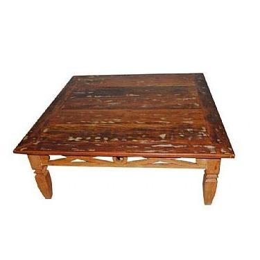 Imagem de Mesa de Centro Rústica Richard em Madeira de Demolição - Cód 374