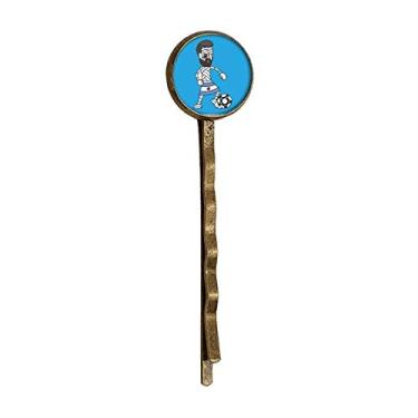 Imagem de Argentina Mummy Football Sports Retro Metal Hair Bobby Pin Headwear