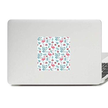 Imagem de Adesivo de vinil para laptop com estampa de flamingo, plantas tropicais, decoração de policarbonato