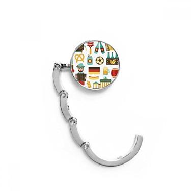 Imagem de Gancho de mesa cultural, gancho de mesa de salsicha de cerveja de futebol, extensão dobrável