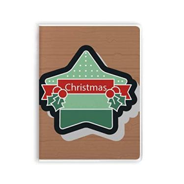 Imagem de Diário de capa macia com estampa de estrela de Natal e desenho animado