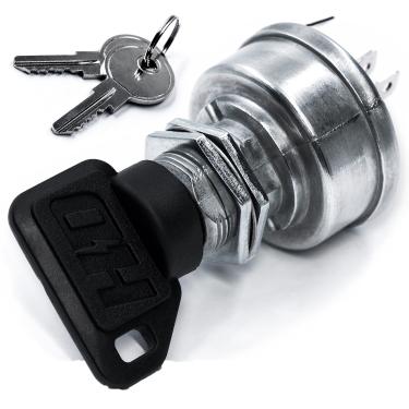 Imagem de Interruptor de ignição de interruptor HD substitui John Deere Gator 4x2 6x4 SR95 Military TH 6x4 CS CX TS TX XUV620i XUV625i XUV825i XUV850D com 3 chaves e mosquetão grátis