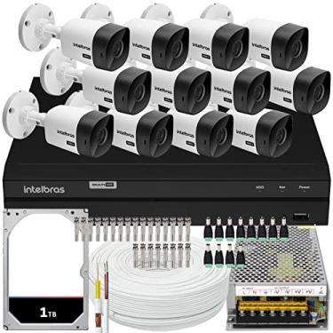 Imagem de Kit Intelbras 12 Câmeras Vhc 1120 20m Dvr De 16 Canais 1 Tb