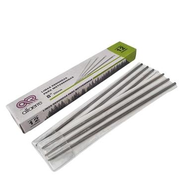 Imagem de Kit 6 Lima Redonda Afiar Amolar Motosserra 200mm x7/32 5.5mm