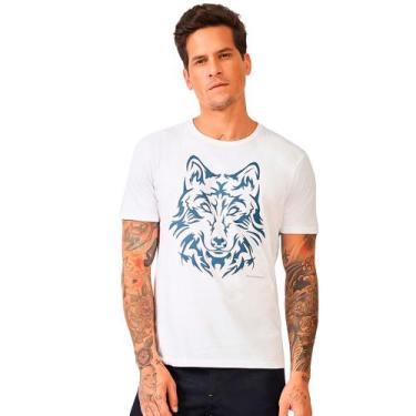 Imagem de Camiseta Acostamento Wolf P24 Branco Masculino