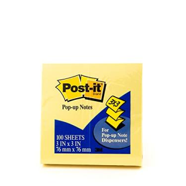 Imagem de Post-it Pop-up Notes, America’s #1 Favorite Sticky Note, 3 x 3-Inches, Canary Yellow,1 pad