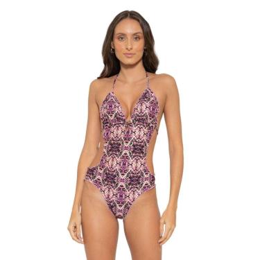 Imagem de Maiô Engana mamãe Com detalhes em dourado e empina bumbum.