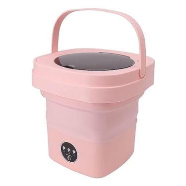 Imagem de Domary Máquina de lavar portátil para roupas íntimas, roupas de bebê 6,5l, lavadora pequena dobrável, limpeza profunda para dormitórios, viagens de acampamento