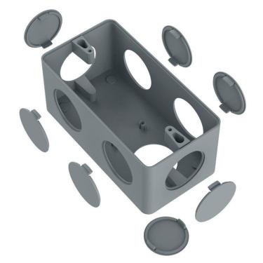 Imagem de Condulete Pvc Múltiplo 1" Cinza Inpol