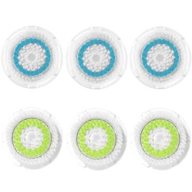 Imagem de Compatível com cabeças de escova de limpeza facial, substituição para cabeça de escova de rosto como ferramenta de limpeza facial (6 unidades)