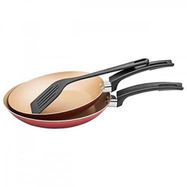 Imagem de Panelux Kit Frigideiras Francesas 18 + 22 Magnific Cereja Antiaderente