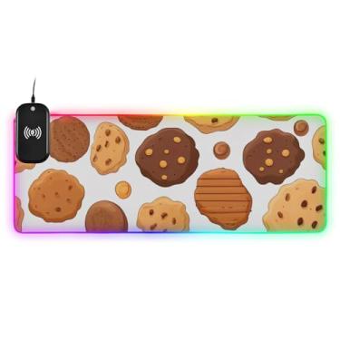 Imagem de Chocolate Chip Cookies Mouse Pad Gaming, Mouse Pad Carregador Sem Fio, Mouse Pad Acende, Mouse Pads de Escritório