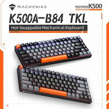 Imagem de Machenike K500A-B84 Teclado Mecânico 75% TKL Hot-Swappable Wired Gaming Keyboard 6-Color Backlit 84