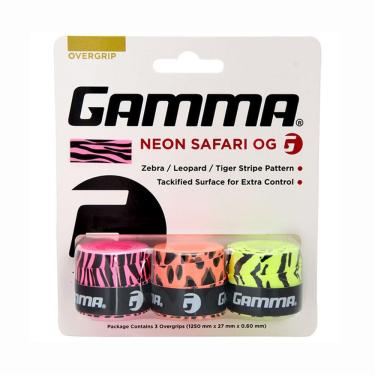 Imagem de Overgrip Gamma Neon Safari - 3 Unidades