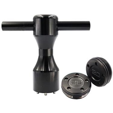 Imagem de LEZHISNUG 1 par de pesos personalizados de golfe de 20 g com kit de chave preta compatível com Titleist Scotty Cameron Putters; ferramenta de pesos de golfe de 20 g