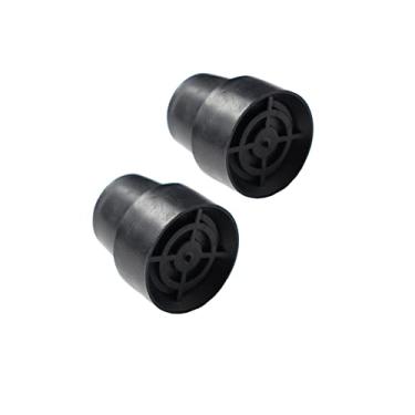 Imagem de BEITESI Pontas de substituição para mini trampolim para perna de trampolim, tampas de perna de cadeira de substituição, pontas de borracha para mini trampolim (preto) (embalagem com 2)