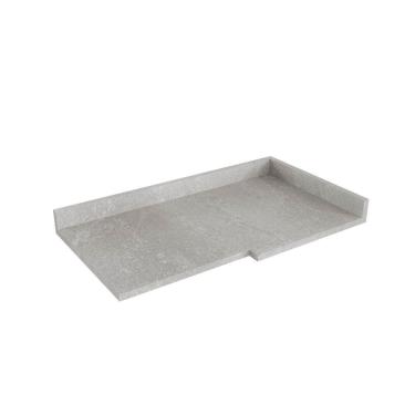 Imagem de Tampo para Balcão de Canto Reto a Arizona Cabecasa Madeiramadeira Cinza