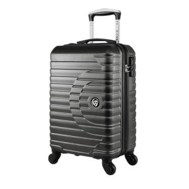 Imagem de Mala de Viagem Yins Focus YS21172 com 4 Rodas Giro 360º em ABS (Cinza, Mala de Bordo 18)