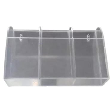 Imagem de Porta controle tv ar condicionado suporte parede 3 nichos