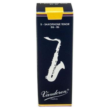 Imagem de Palheta Tradicional Saxofone Tenor 2 Vandoren Sr222 - Cx / 5