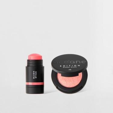 Imagem de Kit Mini Blush em Bastão Rosa Claro + Mini Blush Cintilante Océane Edition (2 Produtos)