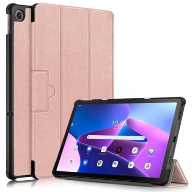 Imagem de Capa para Lenovo Tab K10 Pro tb223fc tb226xc capa de couro dobrável magnético para tablet Lenovo Tab K10 Pro 10,6 polegadas (ouro rosa, para Lenovo Tab K10 Pro)