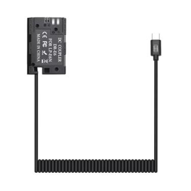 Imagem de Adaptador de cabo de alimentação USB DR-E6 DC acoplador LP-E6 para Canon 90D 7D2 5D4 R5 R6