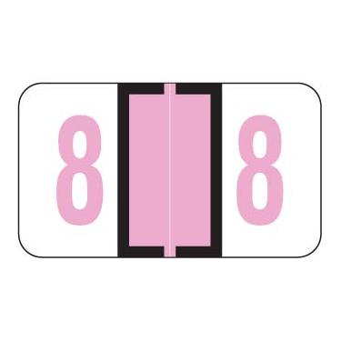 Imagem de Doctor Stuff - File Folder Labels, Number 8, JETER 6100 Match - JRNM Series Chart Stickers, Lilac, 15/16" x 1-5/8", #8, 500/Roll
