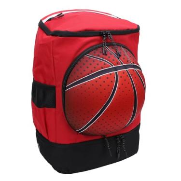 Imagem de Mochila de basquete, bolsa de basquete de tecido Oxford com compartimento para sapatos, mochila de futebol respirável, bolsa esportiva de grande capacidade para (Bola tamanho 4)