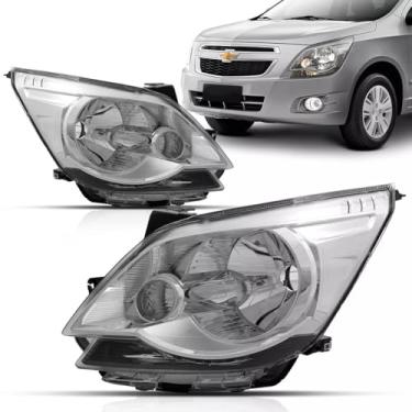 Imagem de Farol Cobalt 2012 2013 2014 2015 2016 Cromado - UNIDADE Lado:ESQUERDO (MOTORISTA)