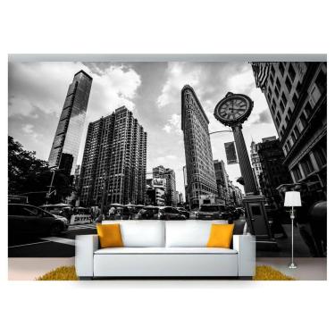 Imagem de Papel De Parede Cidade Nova York Relogio Rua 6M² Ncd225
