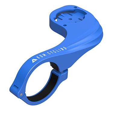 Imagem de KOM Cycling Suporte de bicicleta Garmin com acabamento de carbono da Edge Mount projetado para Garmin Edge 540 e Edge 840 e outros modelos (azul)
