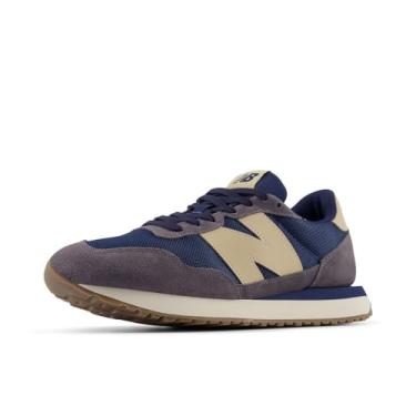 Imagem de New Balance Tênis masculino 237 V1, Azul marinho/bege, 40