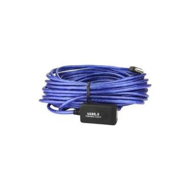 Imagem de Cabo Amplificado Extensor 10M Macho Femea Usb 2.0 10 Metros - Generica