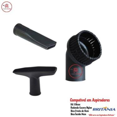 Imagem de Kit de 3 Bicos Para Aspiradores de Pó Britania Diversos Modelos na Des