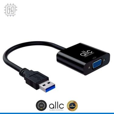 Imagem de Cabo Conversor Usb 3.0 Para Vga Pc Laptop Monitor Projetor - ALLC - EN