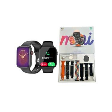 Imagem de Smartwatch Hw 2 41mm Mini Nfc Gps Siri 7 Pulseiras Multi-funções de Es