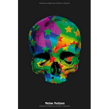 Imagem de Meine Notizen: Skull, Totenkopf, Schädel. Format A5, 120 Seiten, fein hellgrau liniert. Notizbuch, Tagebuch, Tagesplaner, Ideenbuch, Wochenplaner, Vokabelheft
