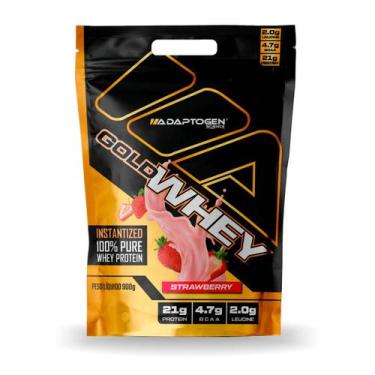 Imagem de Gold Whey Adaptogen Concentrado 100% Refil 900g, Strawberry