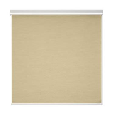 Imagem de Persiana Rolo Blackout Textil Bando 1,20 X 1,60 Bege, Branco - Lumini,