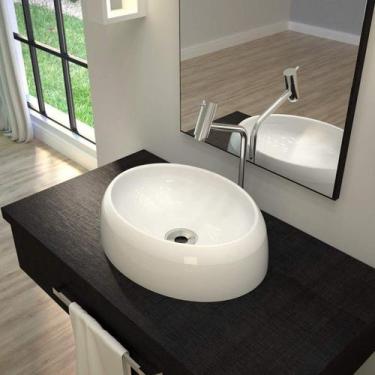 Imagem de Kit 3 Cubas de Apoio para Banheiro Ov39w Capri Compace Branco