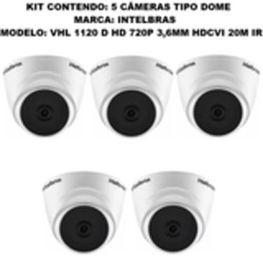 Imagem de Kit com 5 Unidades de Câmeras Dome  Intelbras Vhl 1120D Hd 720p