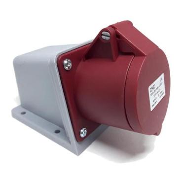 Imagem de Tomada Fêmea Sobrepor 3P+T 32A Vermelho YHT-N124 - Cnc